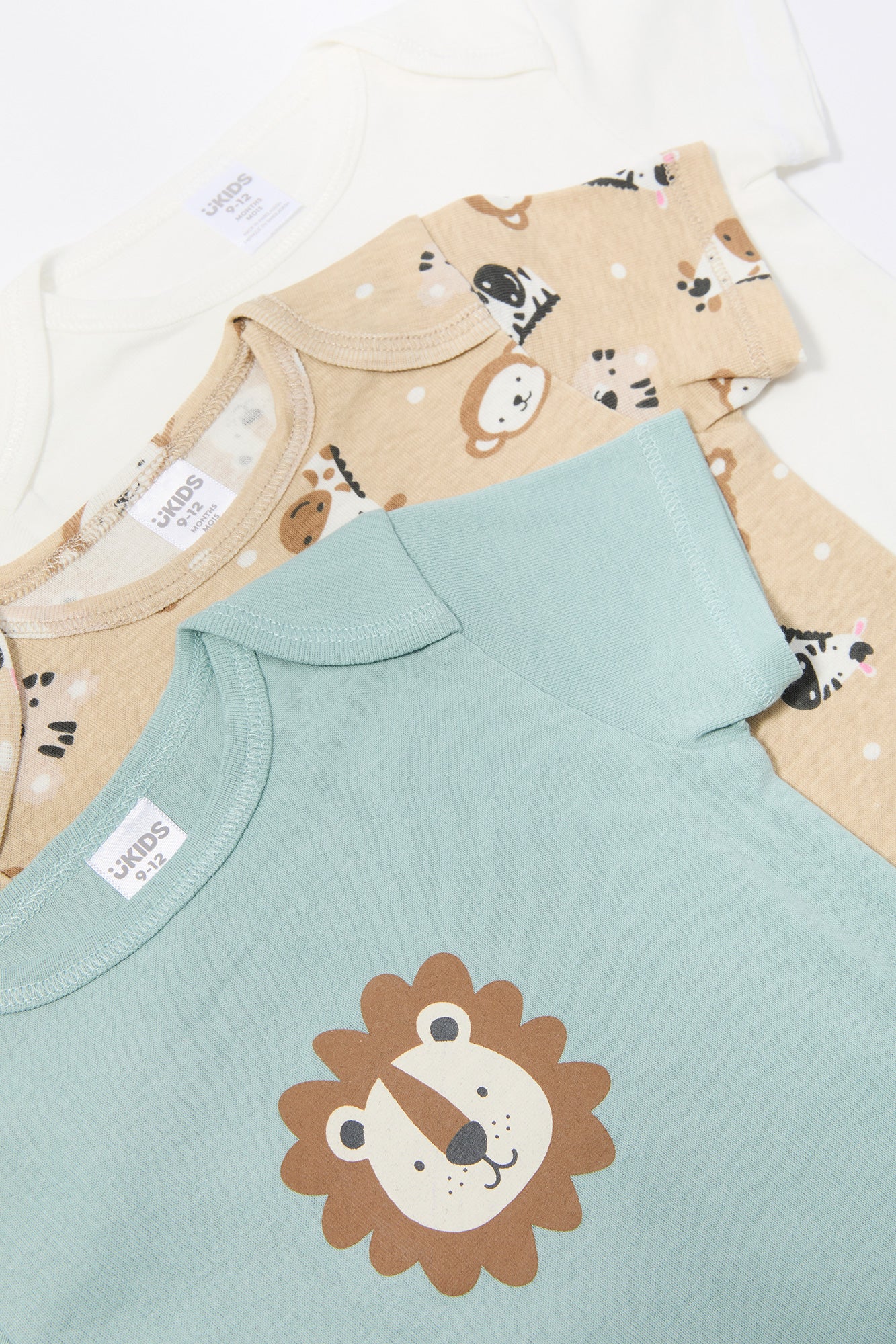 Baby Lion Graphic Bodysuit (3 Pack)