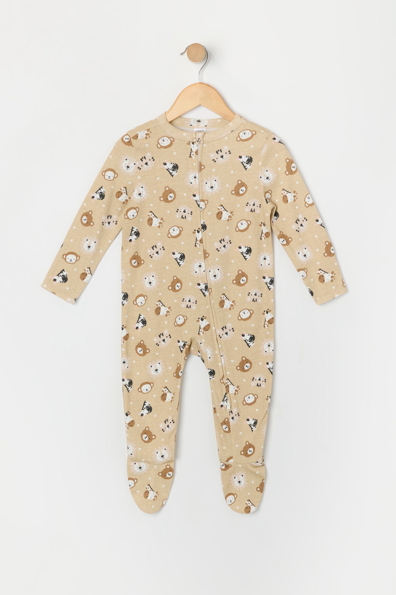 Baby Animal Print Footed One Piece Pajama (2 Pack)
