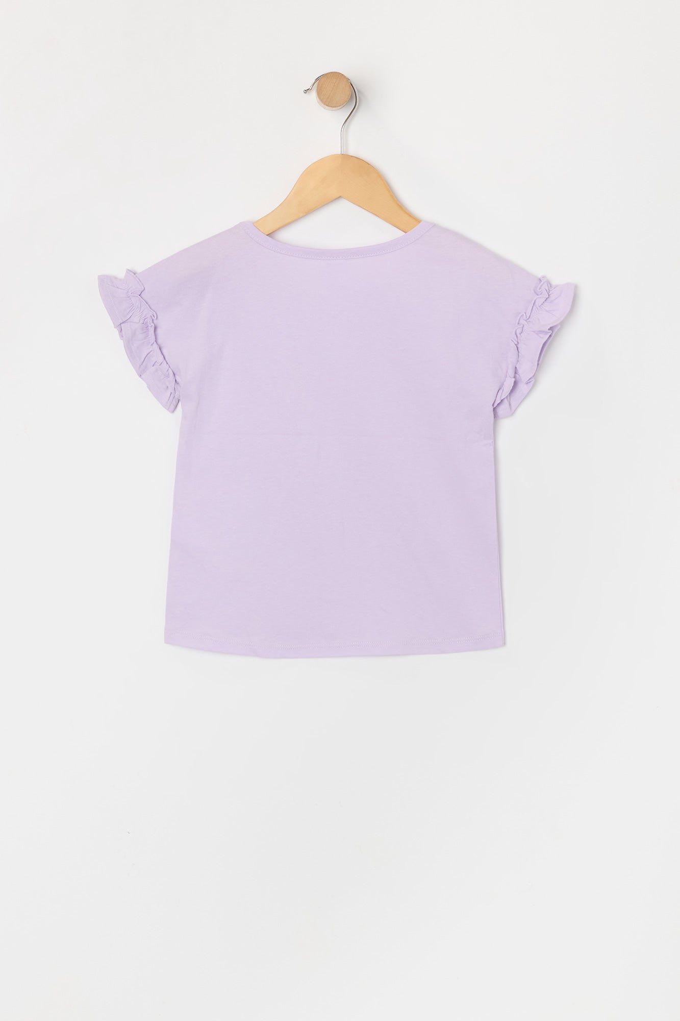 Toddler Girl Bunny Graphic Ruffle Sleeve T-Shirt