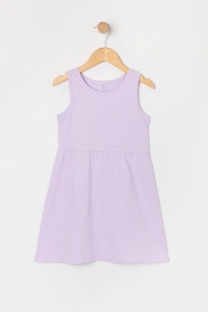 Toddler Girl Solid Sleeveless Dress