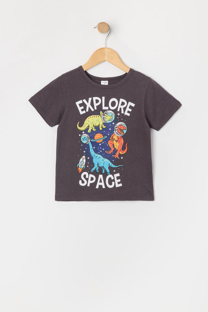 T-shirt à imprimé Explore Space pour tout-petit