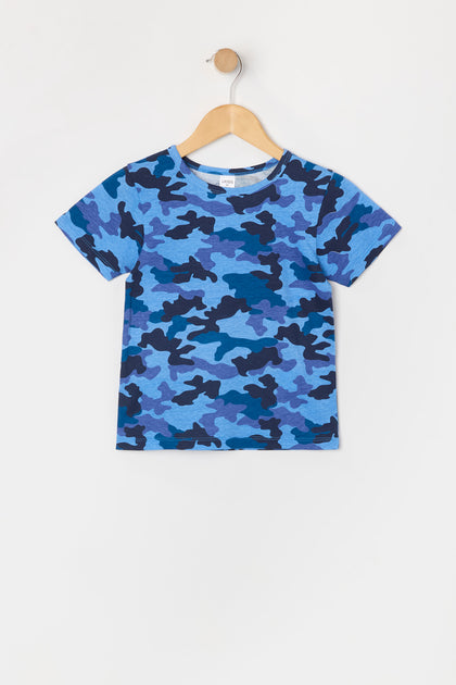 T-shirt avec motif camouflage pour tout-petit