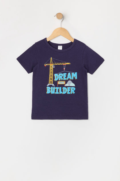 T-shirt à imprimé Dream Builder pour tout-petit