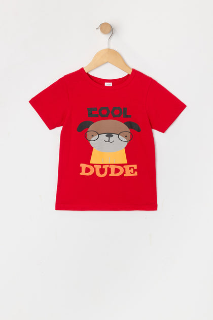 T-shirt à imprimé Cool Dude pour tout-petit