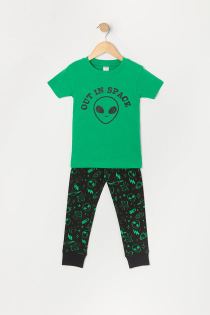 Toddler Boy Out in Space 2 Piece Pajama Set