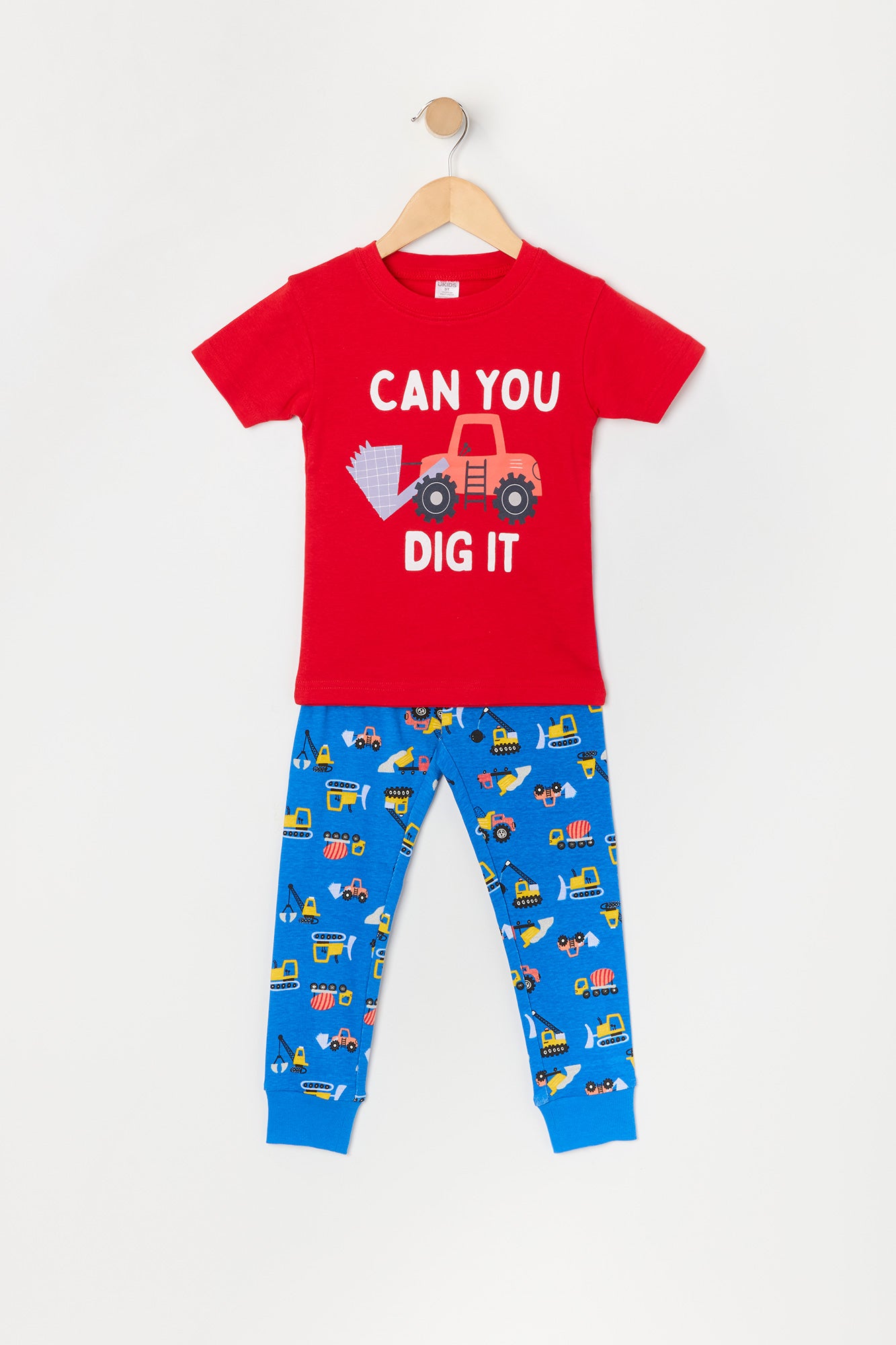 Toddler Boy Dig It 2 Piece Pajama Set