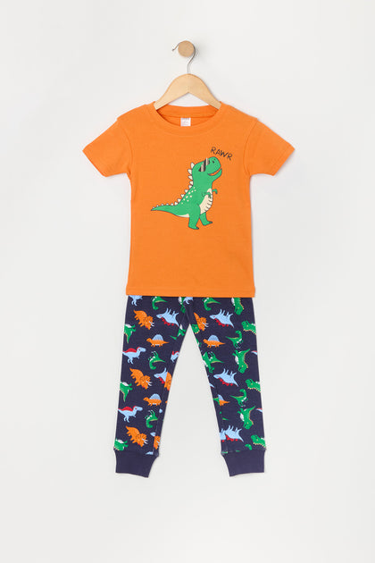 Ensemble-pyjama 2 pièces à imprimé Dino pour tout-petit