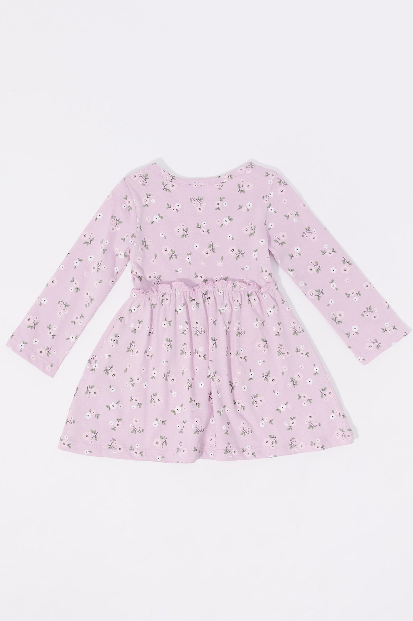 Robe fleurie à manches longues pour bébé