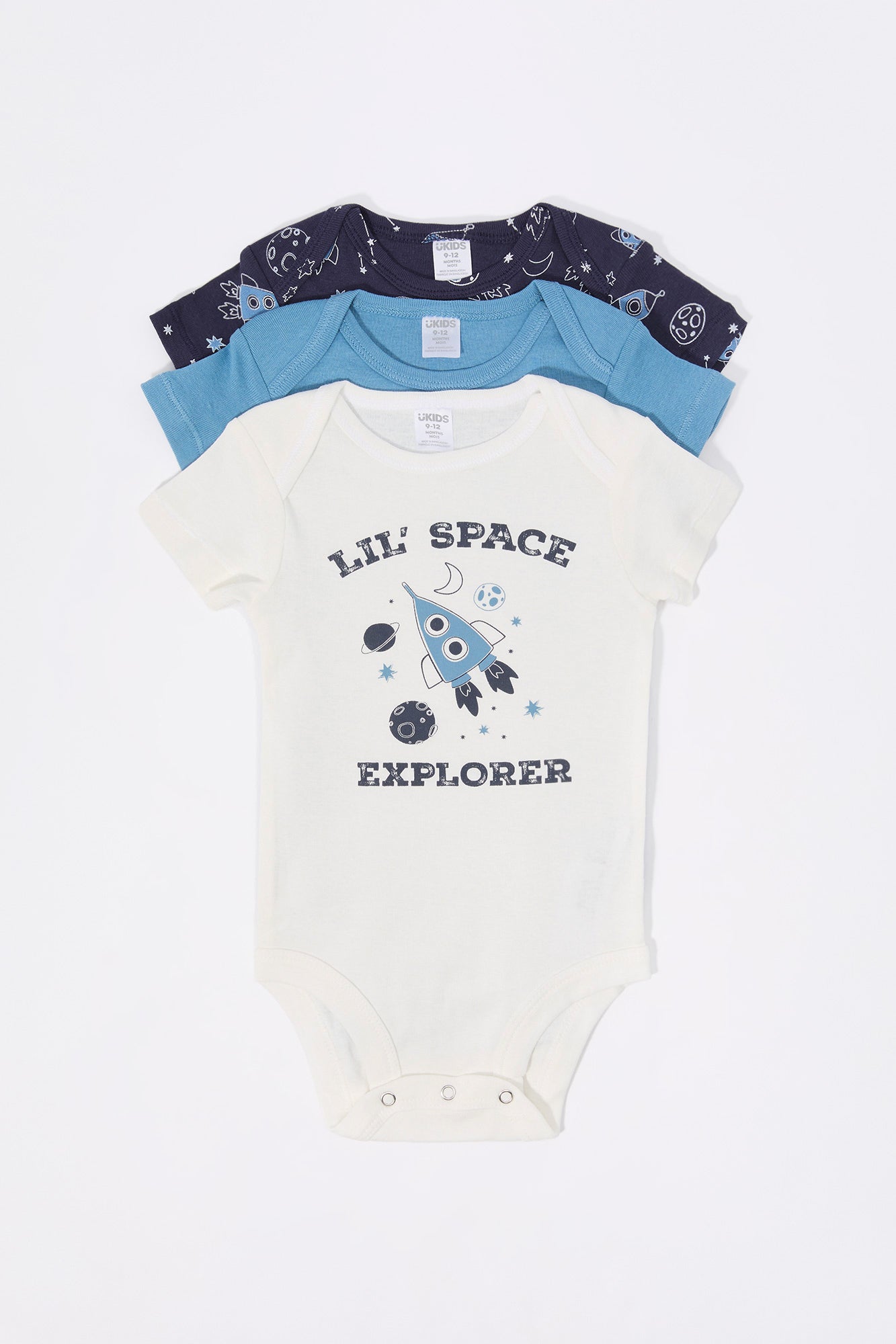 Combinaison à imprimé Space Explorer pour bébé (Paquet de 3)