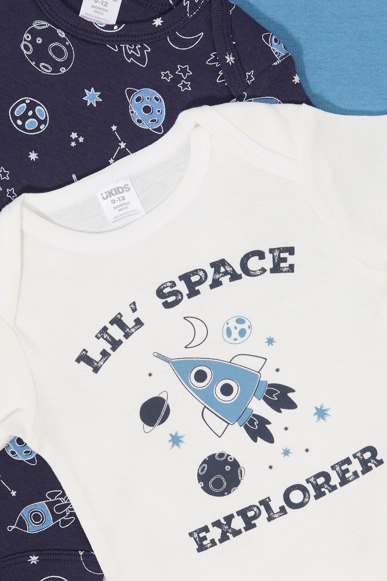 Combinaison à imprimé Space Explorer pour bébé (Paquet de 3)