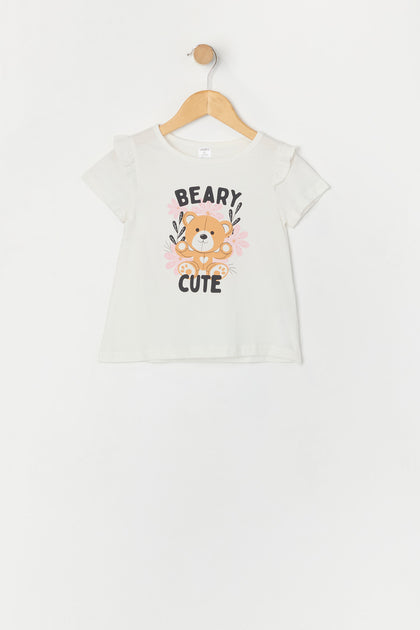 Toddler Girl Beary Cute Graphic T-Shirt