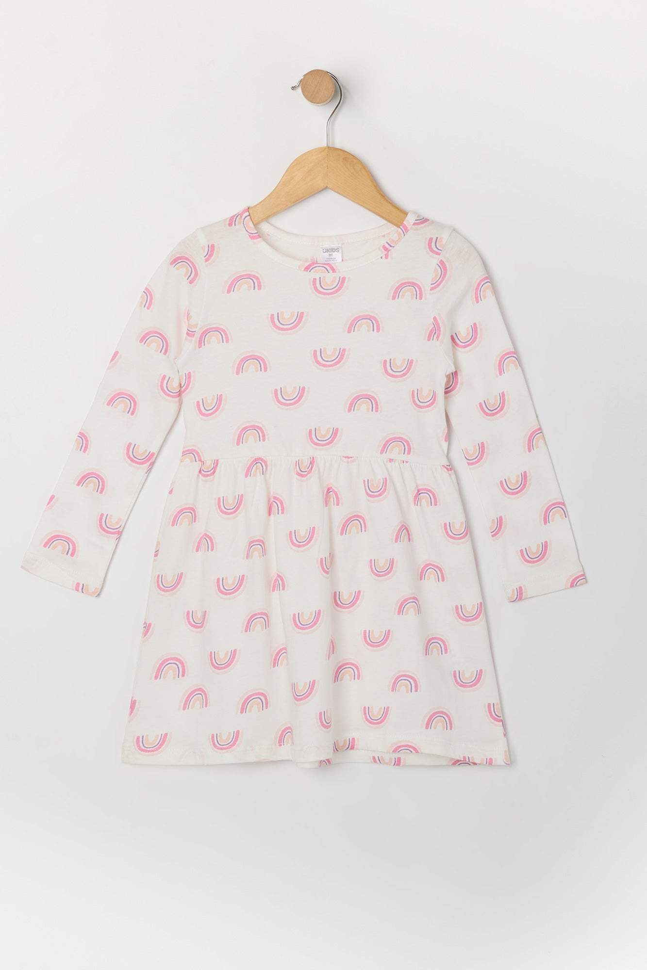 Toddler Girl Printed Long Sleeve Dress