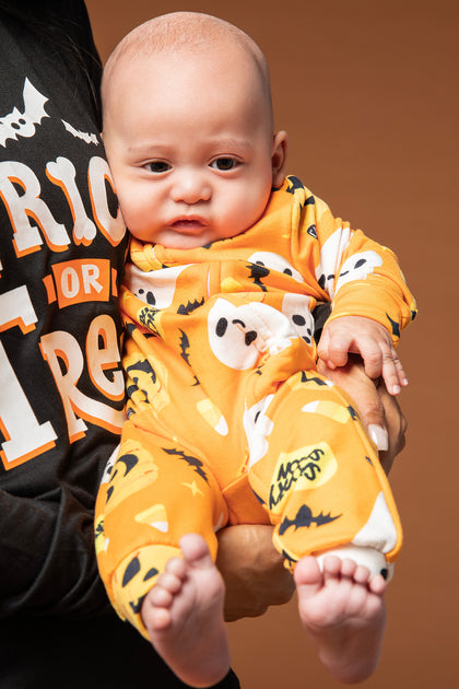 Cache-couche pour la famille à imprimé Trick or Treat pour bébés