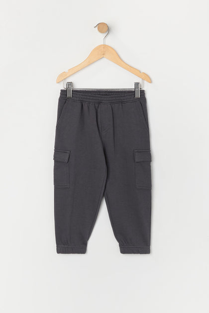 Toddler Boy Fleece Cargo Jogger