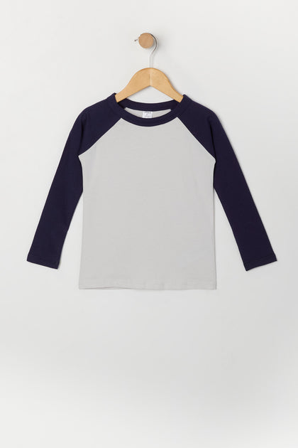 Toddler Boy Raglan Long Sleeve Top