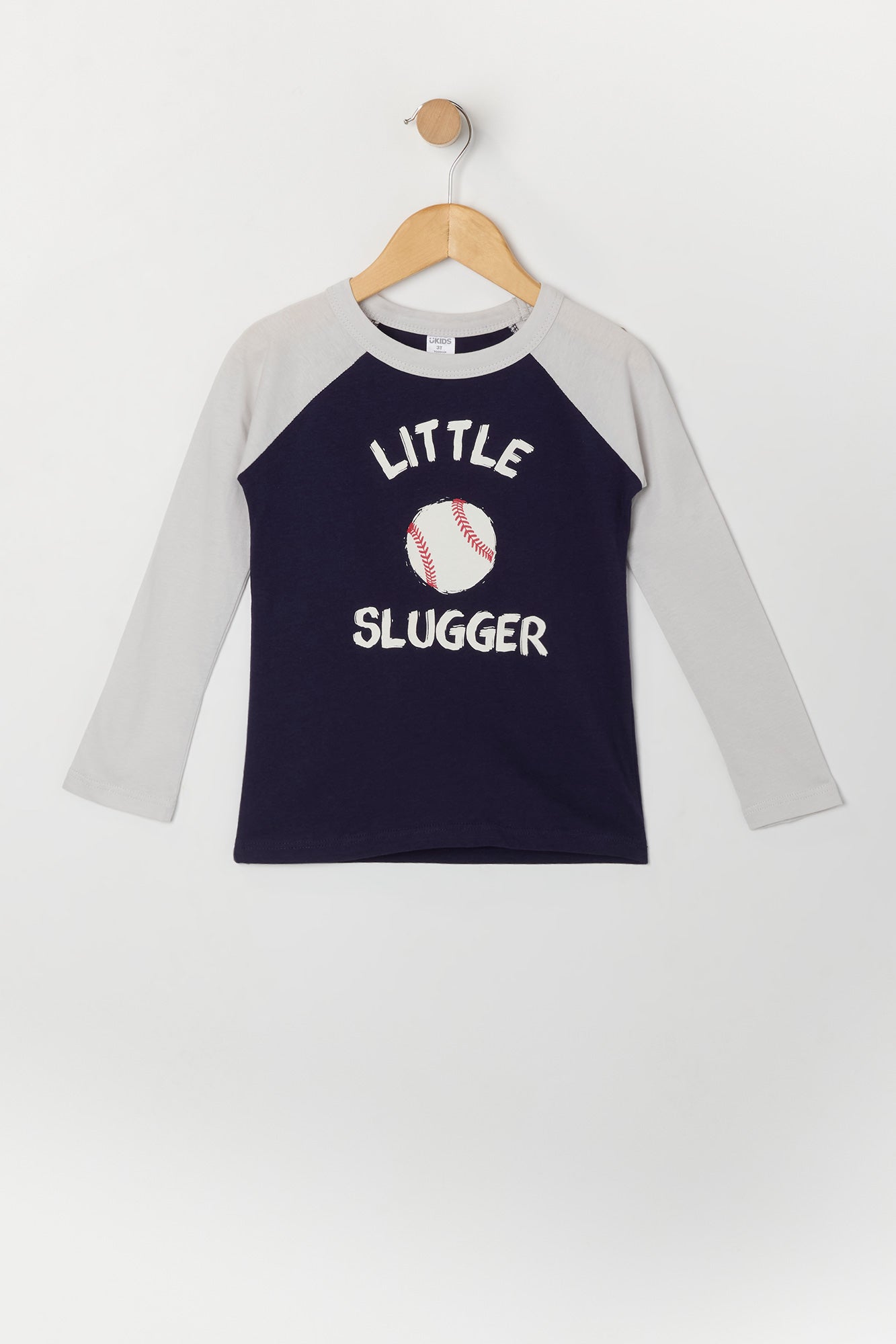 Haut raglan à manches longues avec imprimé Little Slugger pour tout-petit