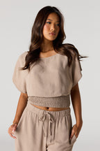 Cinched Waist Top