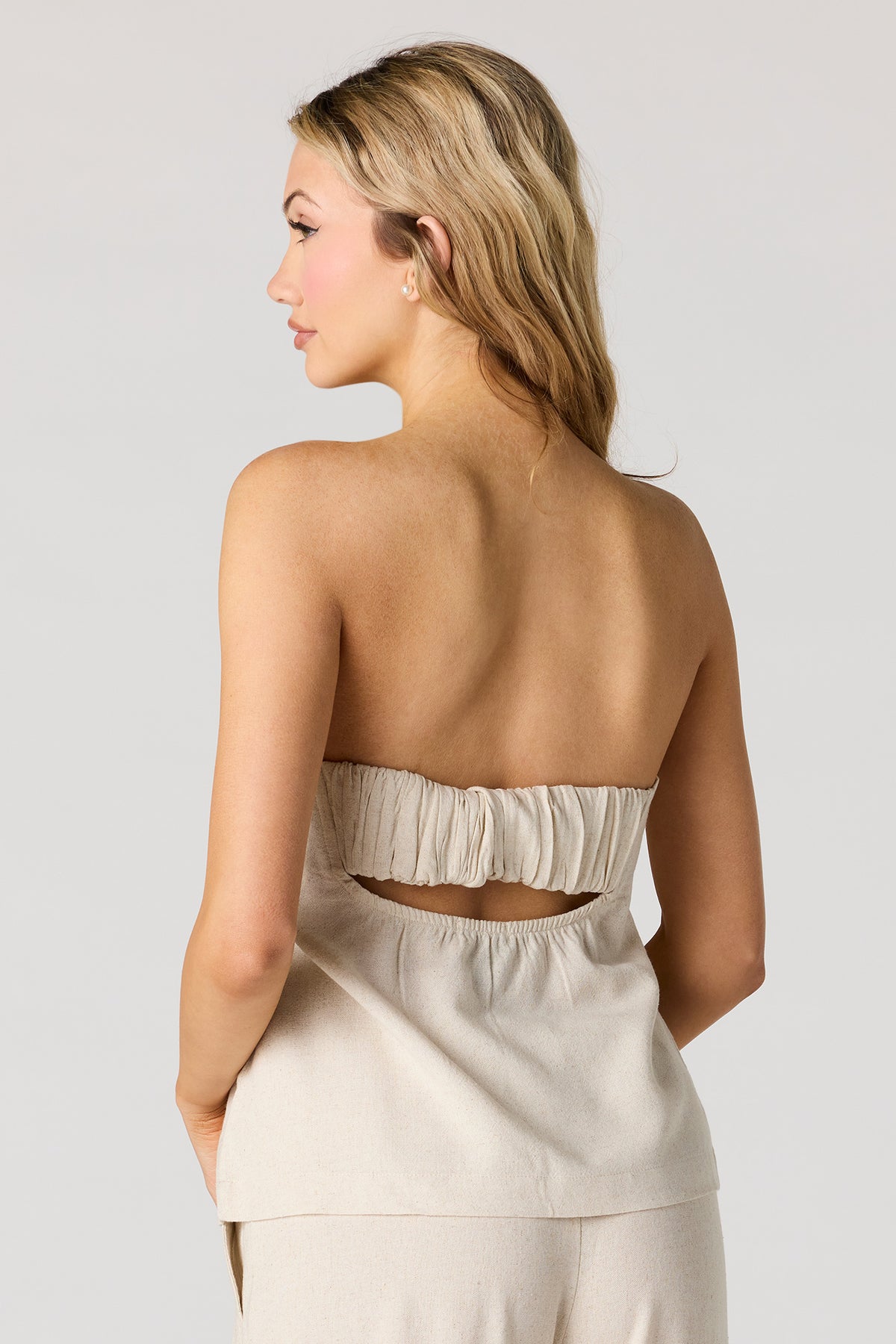 Alt View 2. Tube Top - Natural