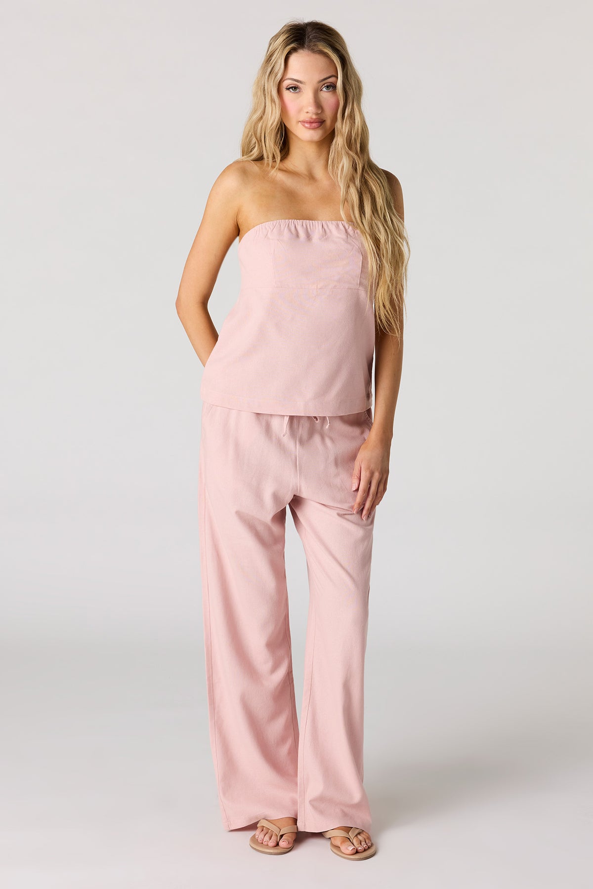 Alt View 3. Tube Top - Pink