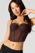 Haut corset en filet