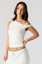 Ruched Twist Strap Tank