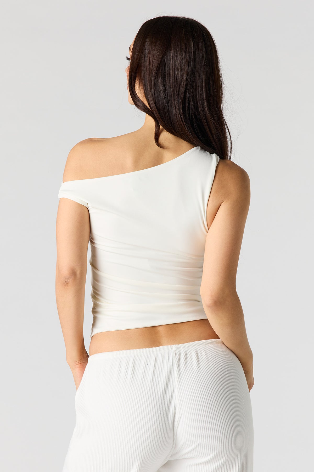 Alt View 8. Ruched Twist Strap Tank - Lilac