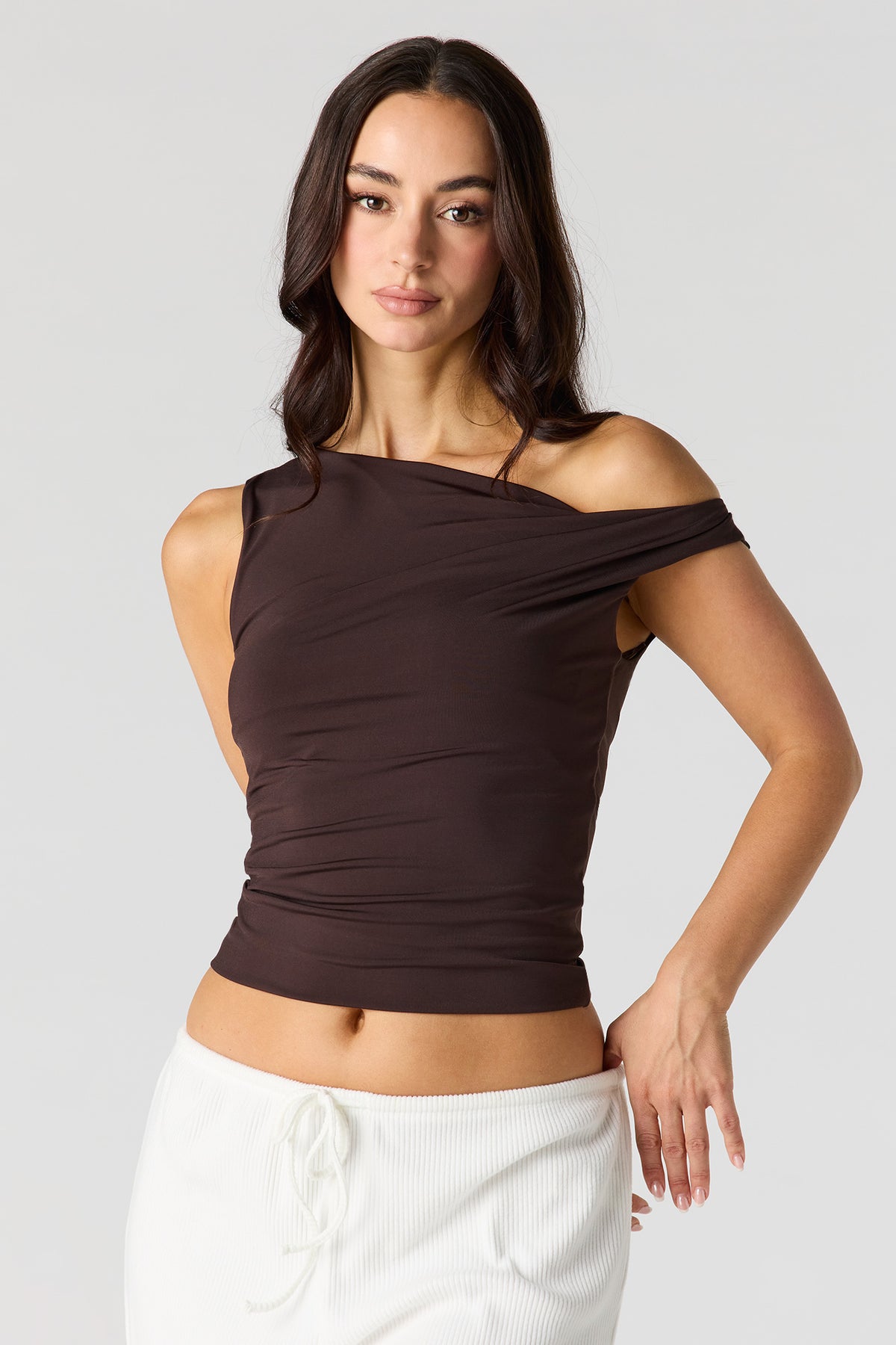 Alt View 10. Ruched Twist Strap Tank - Lilac