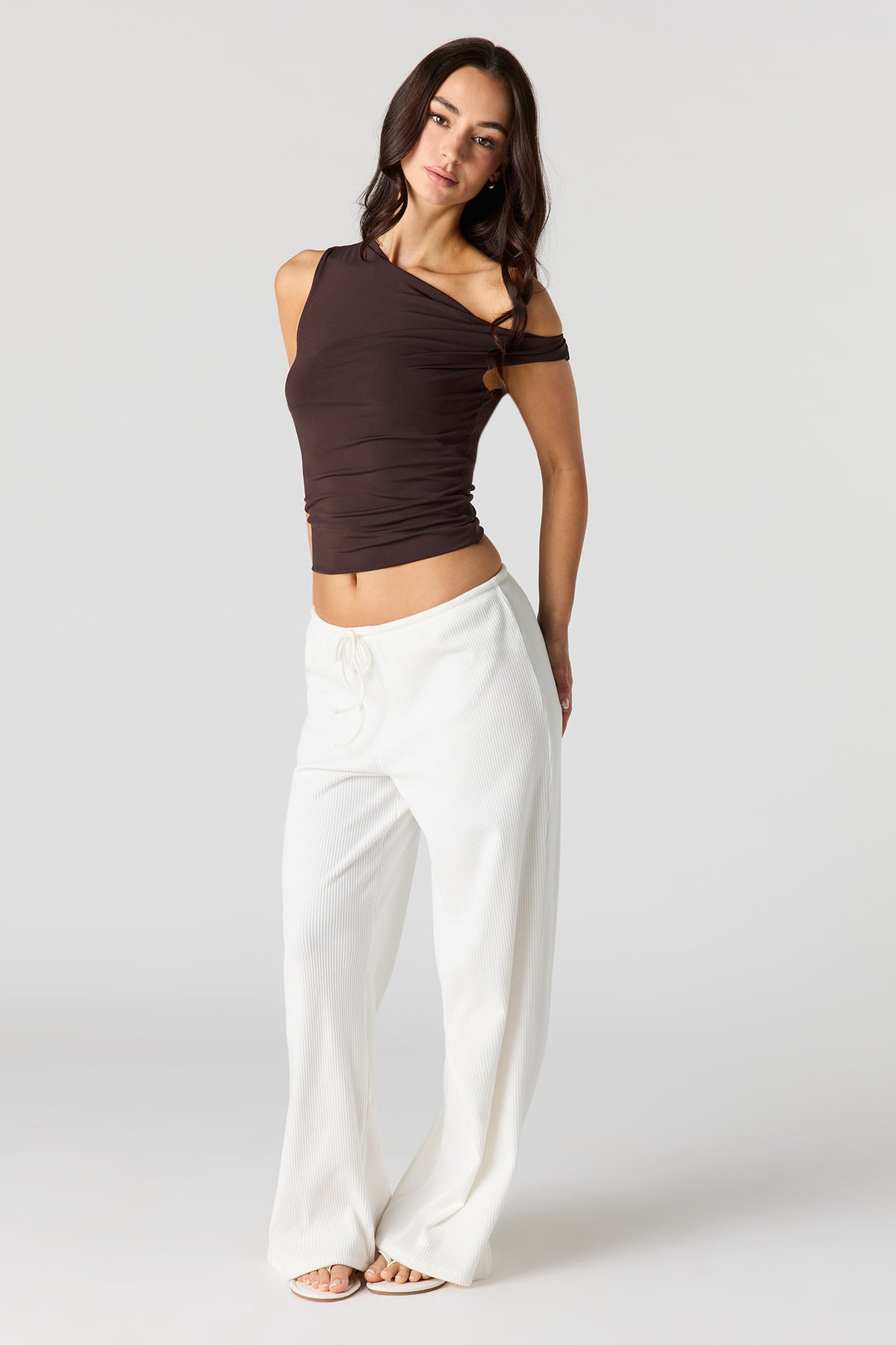 Alt View 12. Ruched Twist Strap Tank - Lilac