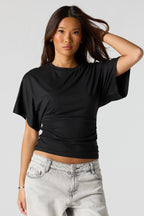 Contour Cinched Short Sleeve Top