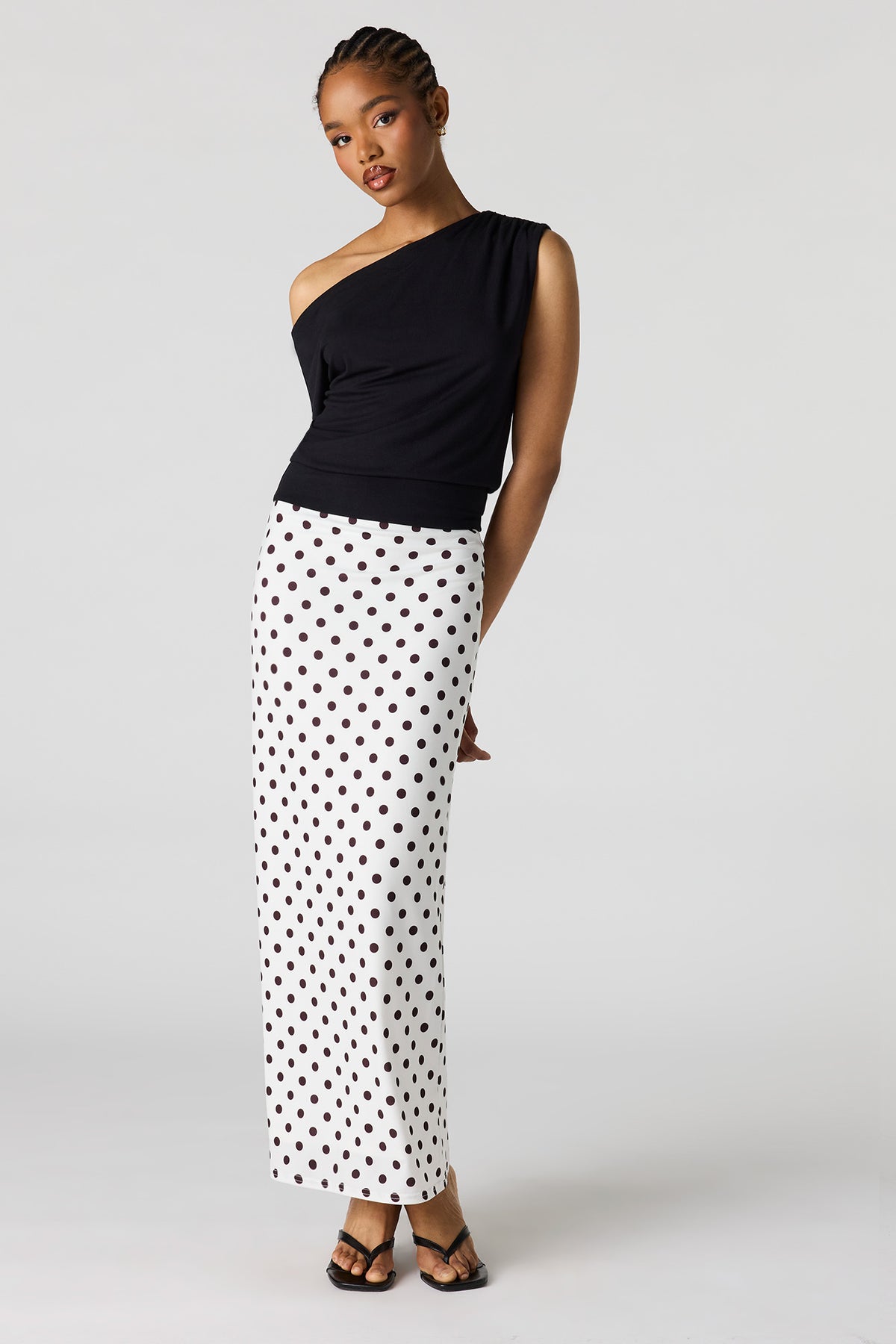 Alt View 3. Off Shoulder Top - Black