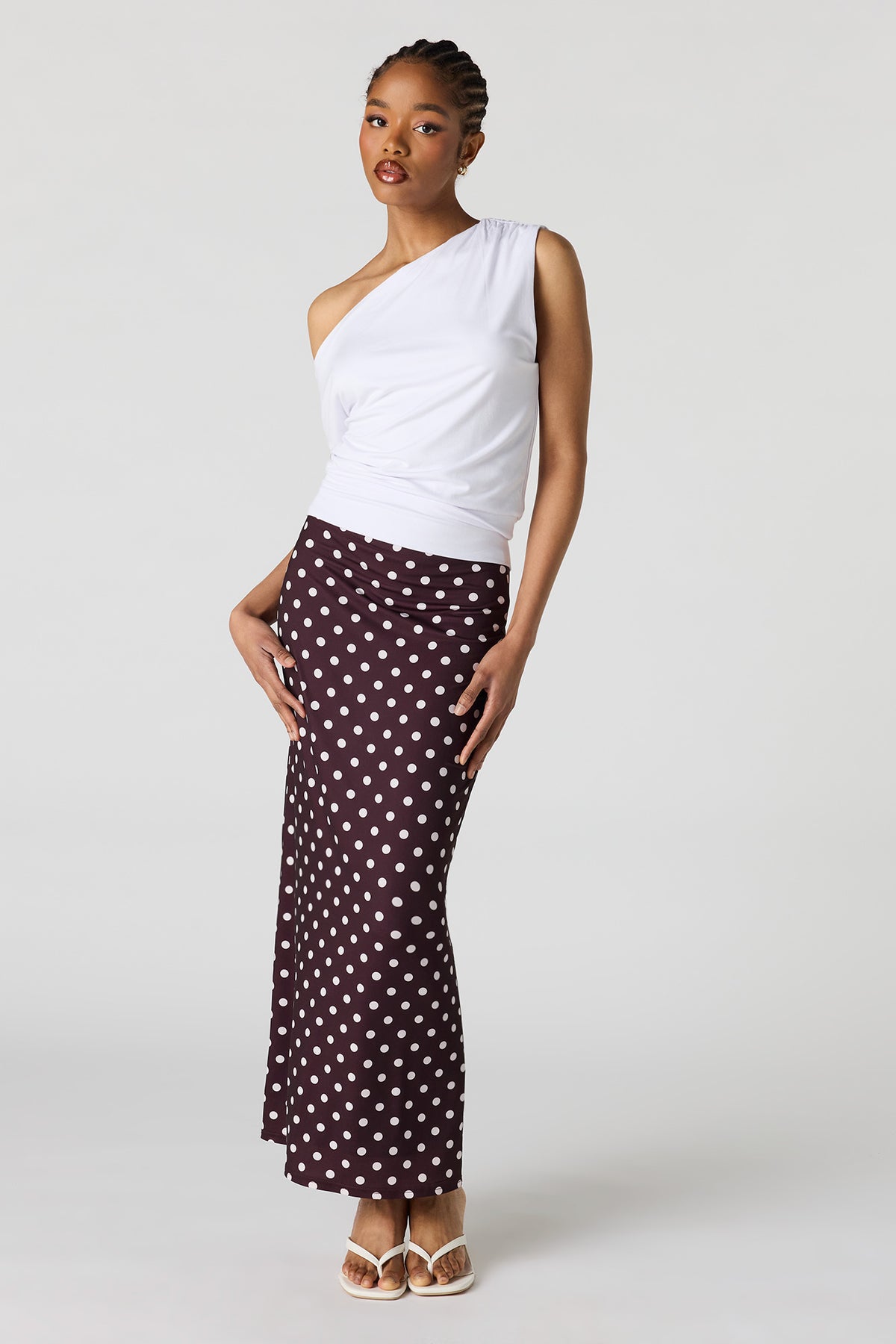 Alt View 3. Off Shoulder Top - White