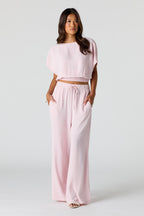 Wide Leg Drawstring Pant