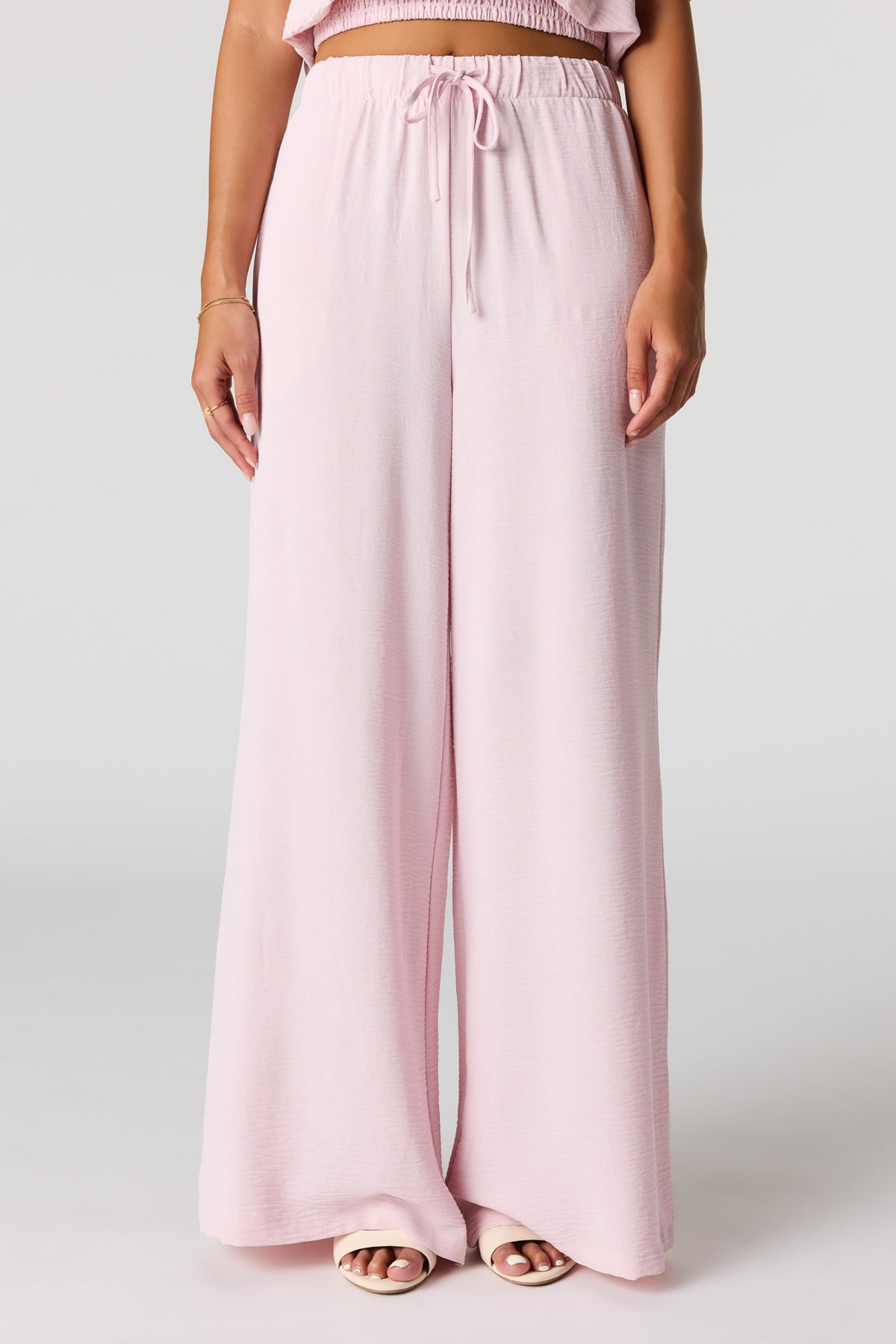 Alt View 2. Wide Leg Drawstring Pant - Lilac
