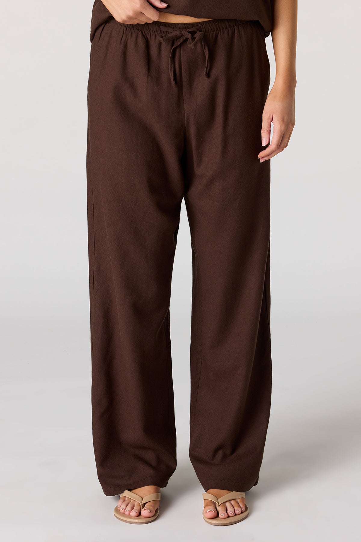 Alt View 2. Wide Leg Pant - Brown