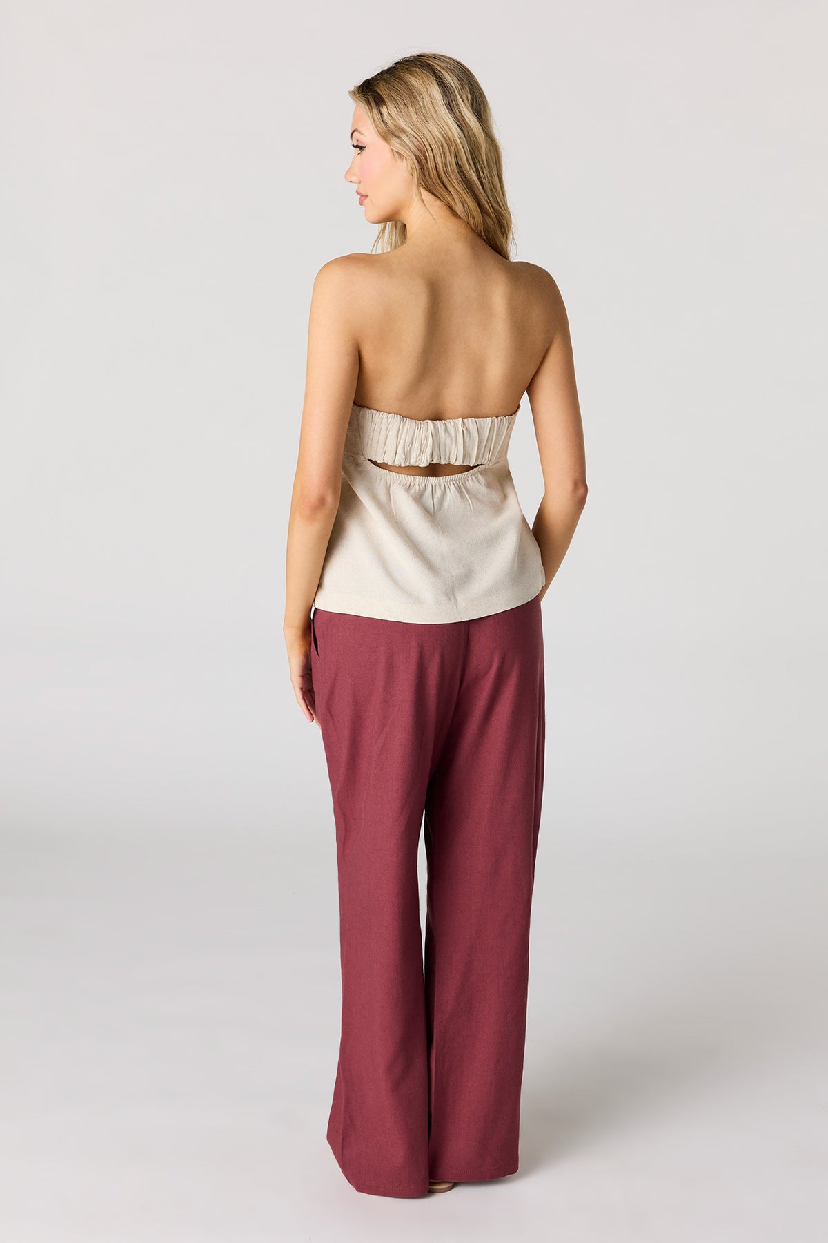 Alt View 3. Wide Leg Pant - Magenta