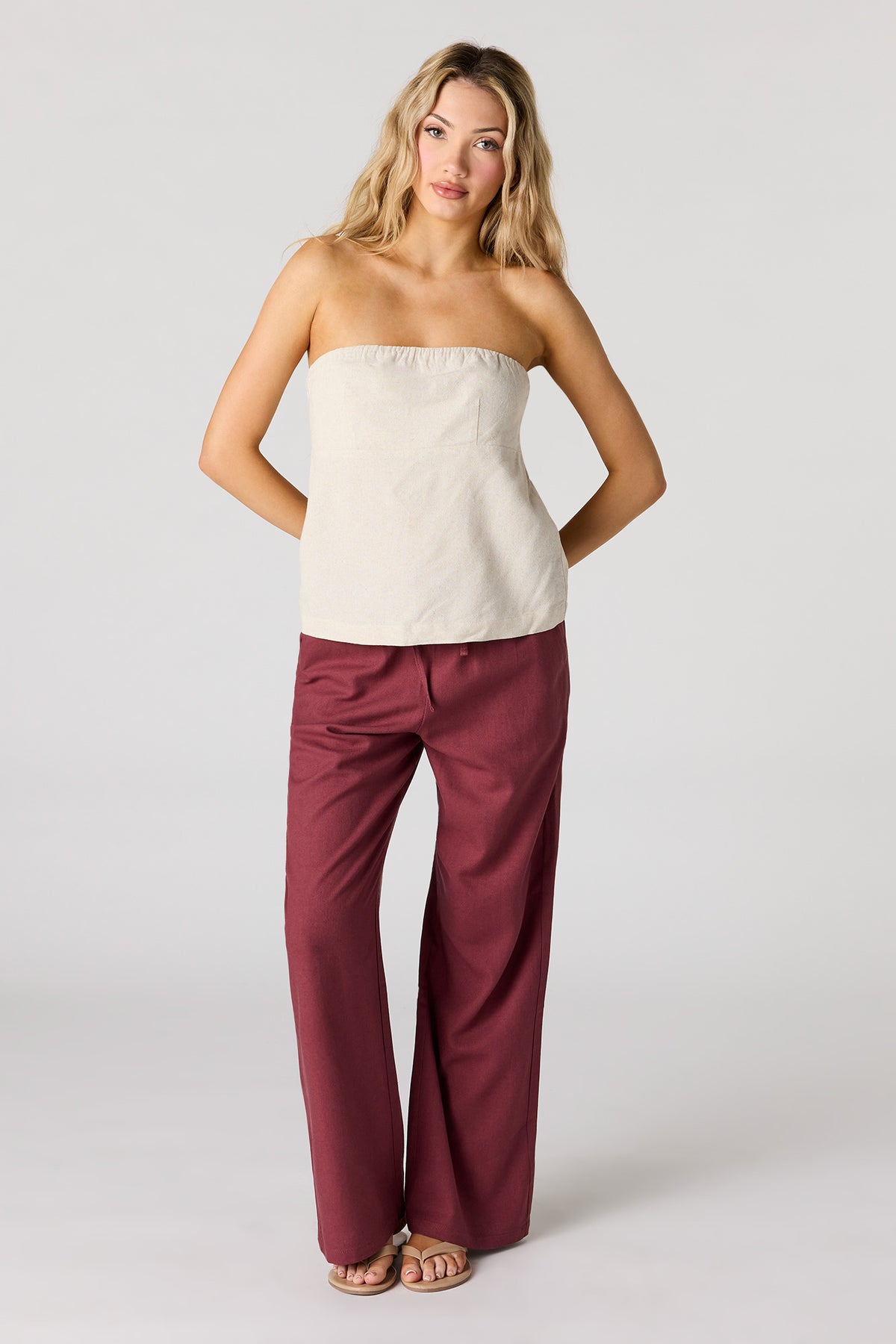 Wide Leg Pant - Magenta