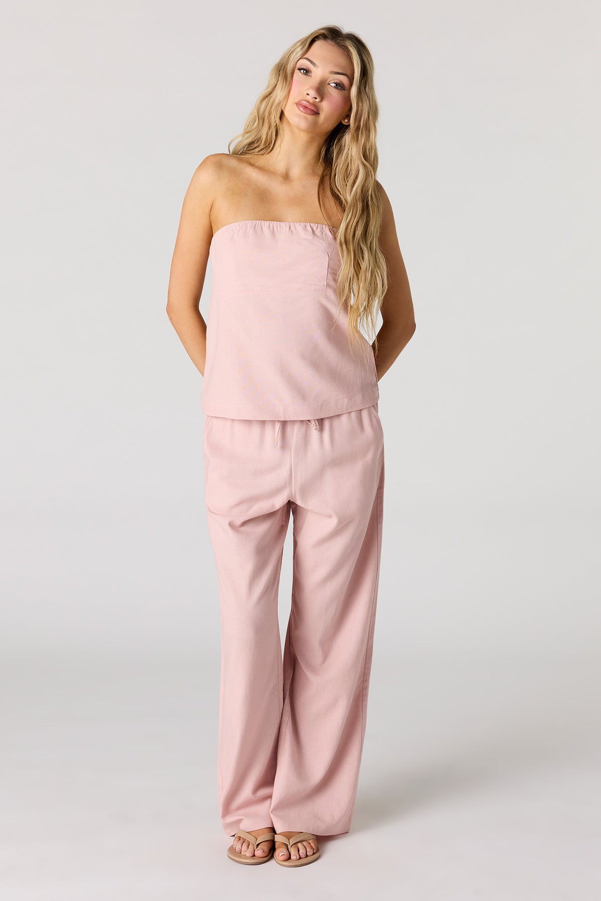 Wide Leg Pant - Pink