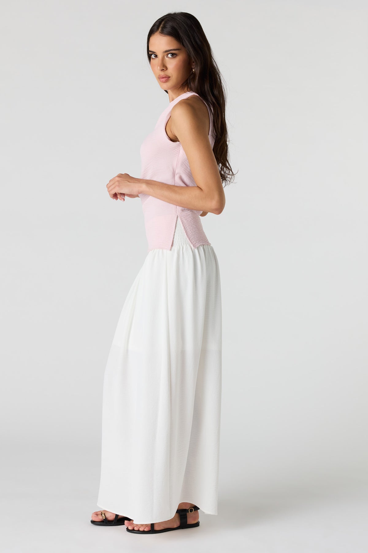 Alt View 2. Maxi Skirt - White