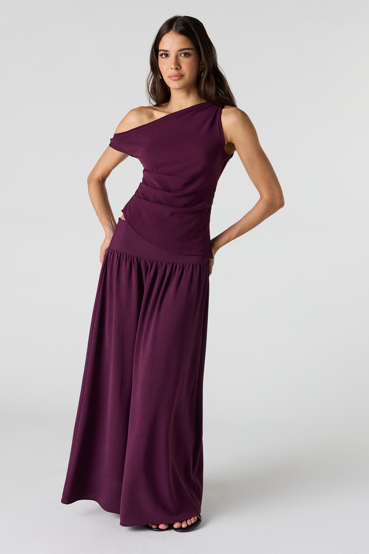 Alt View 4. Maxi Skirt - Eggplant