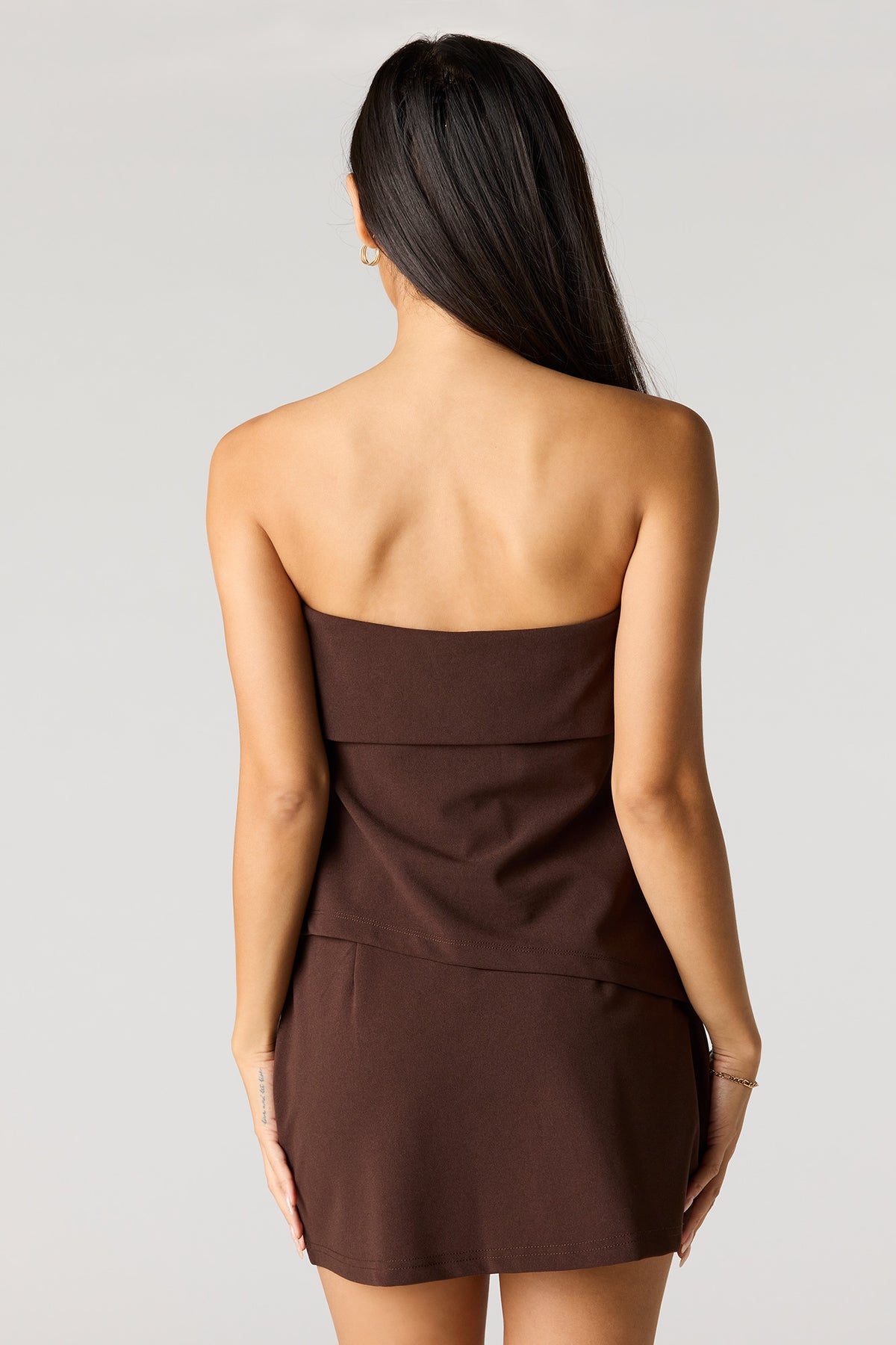 Alt View 2. Mini Dress Skort - Brown