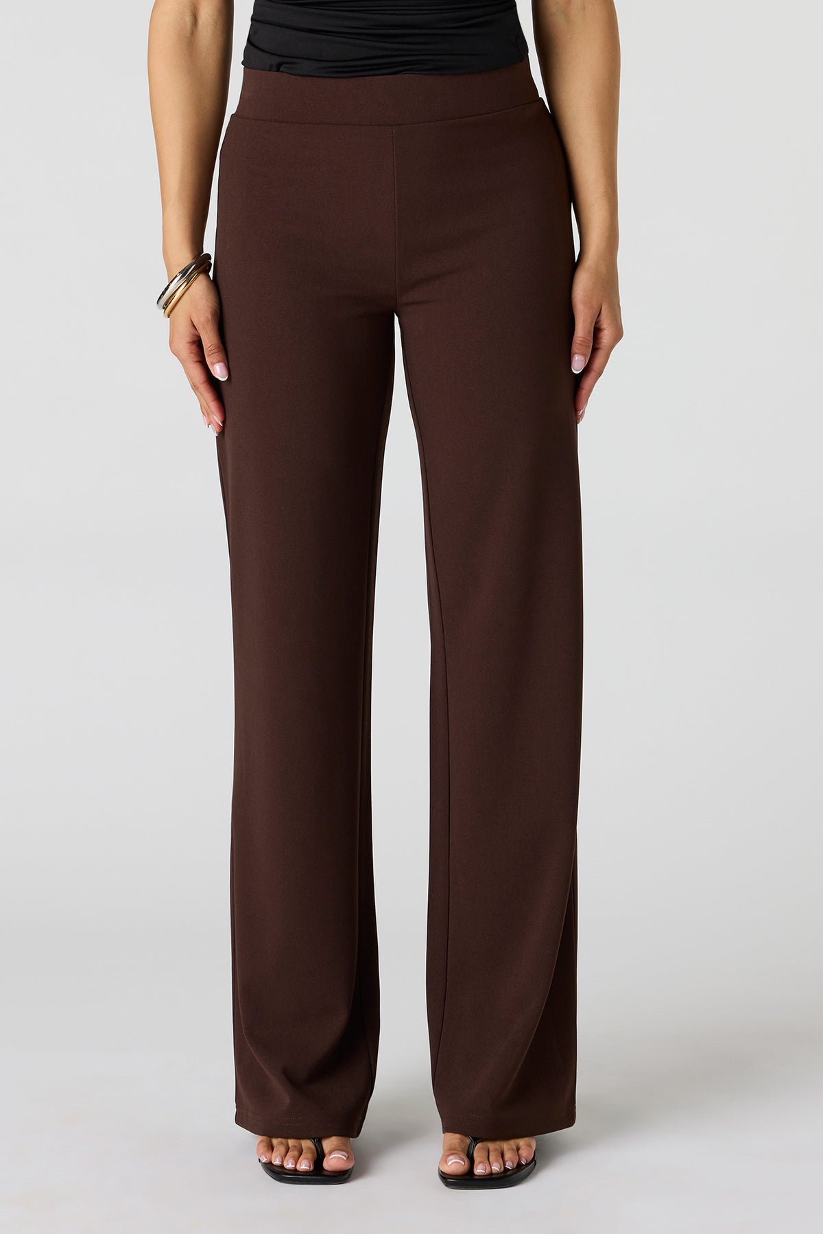 Alt View 2. Straight Leg Pant - Brown