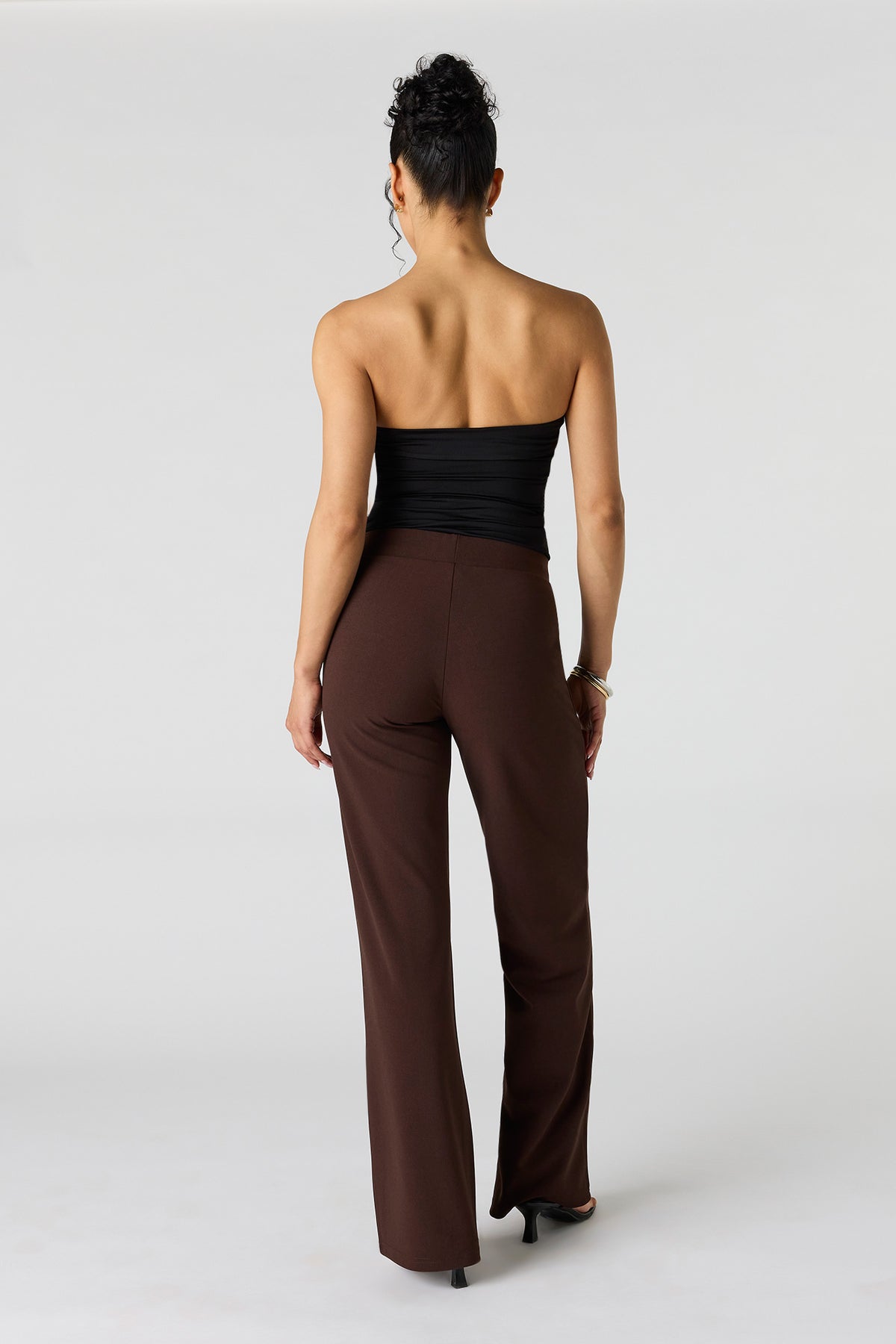 Alt View 3. Straight Leg Pant - Brown
