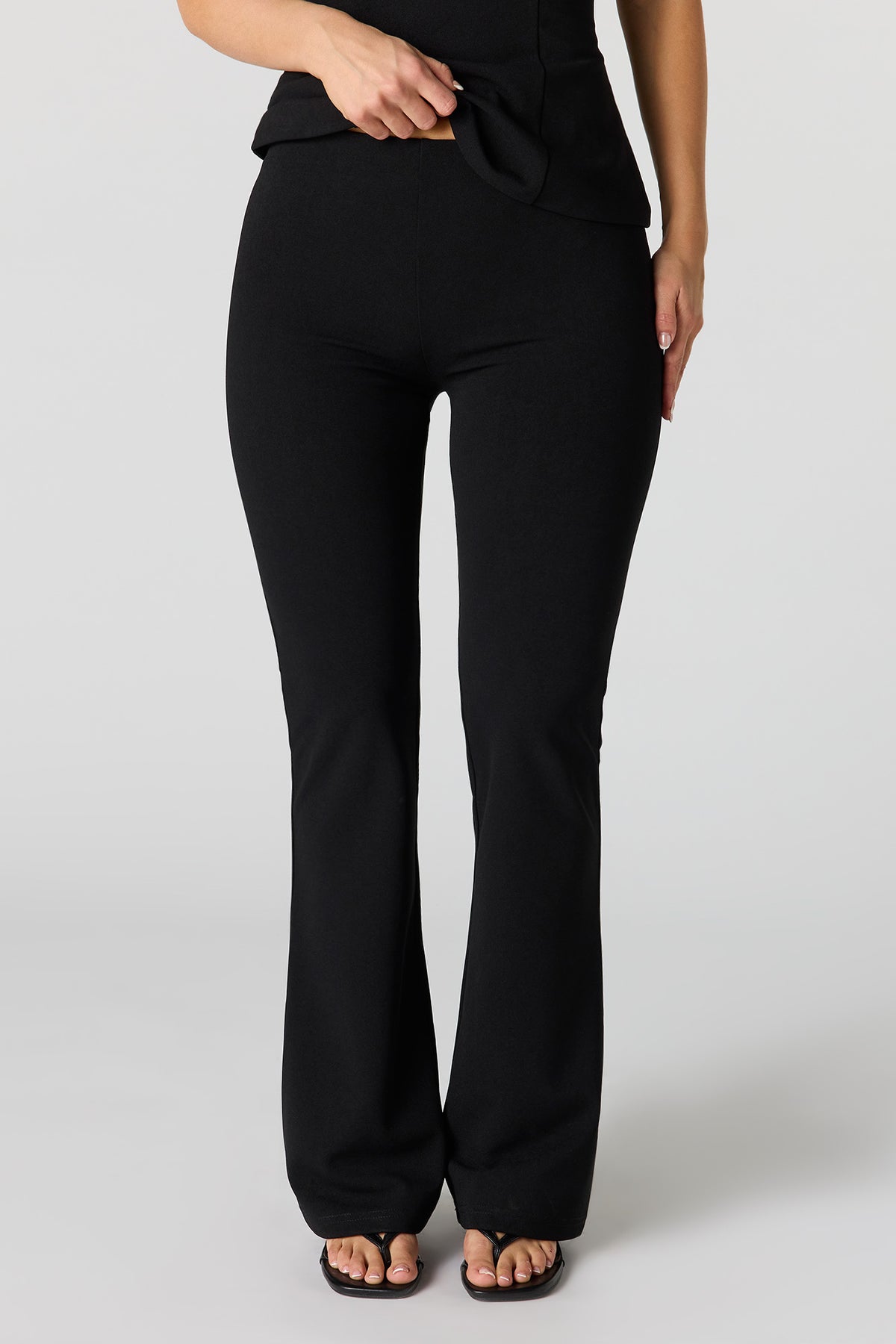 Alt View 2. Flare Pant - Black