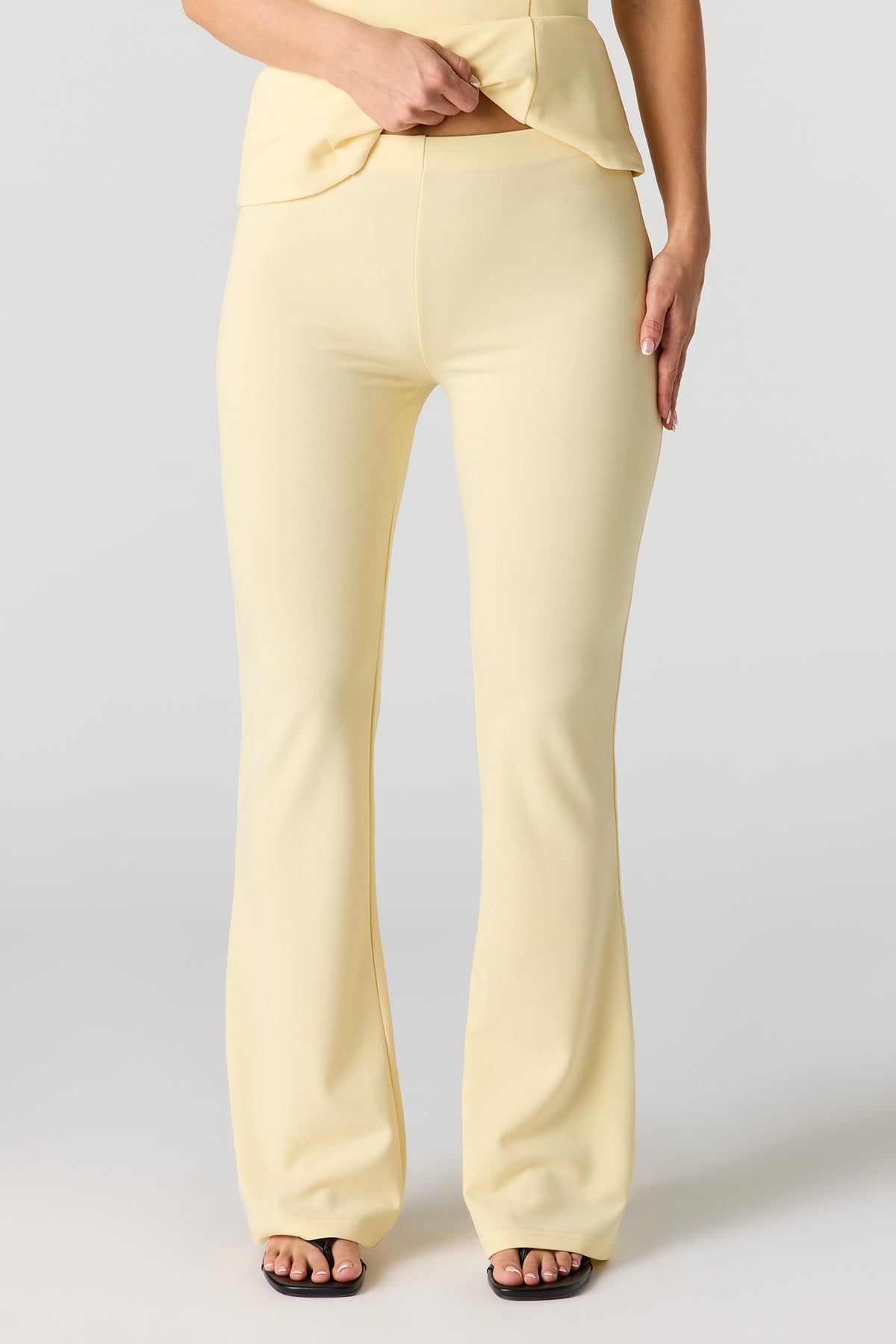 Alt View 2. Flare Pant - Yellow