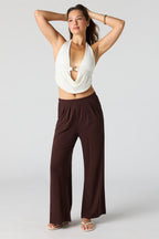 Pantalon habillé à jambe large