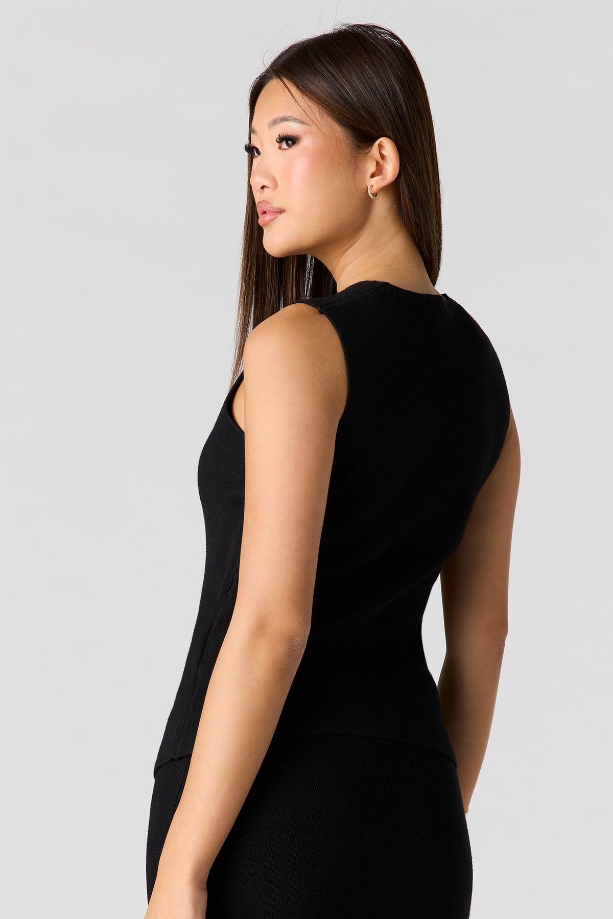 Knit Button Front Vest  Urban Planet