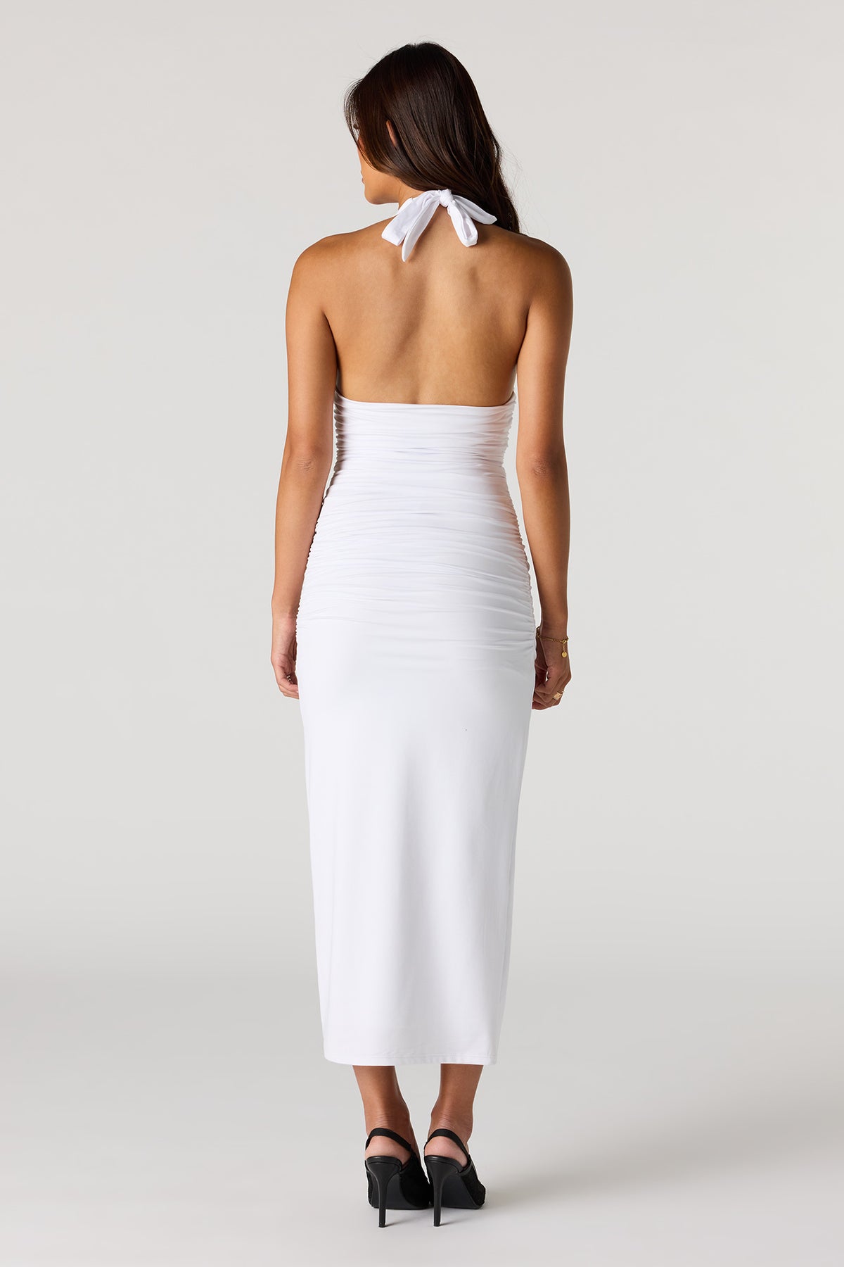 Vue alternative 3. Contour Plunge Halter Midi Dress