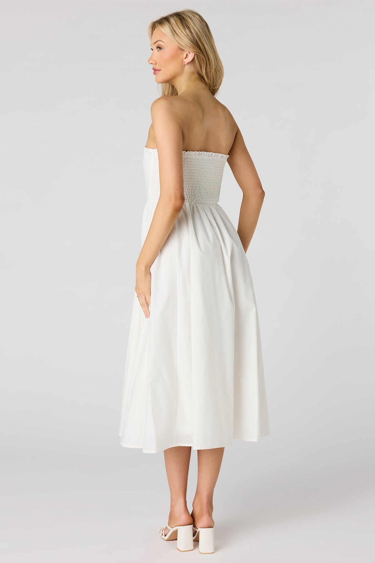 Alt View 3. Midi Tube Dress - White