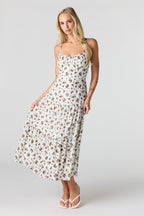 Textured Sweetheart Midi Dress