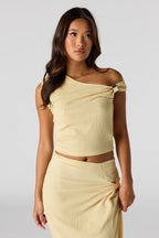 Textured Off-Shoulder Tank